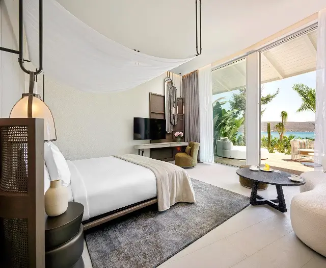 Biblos Resort Alaçatı'da deniz manzaralı oda